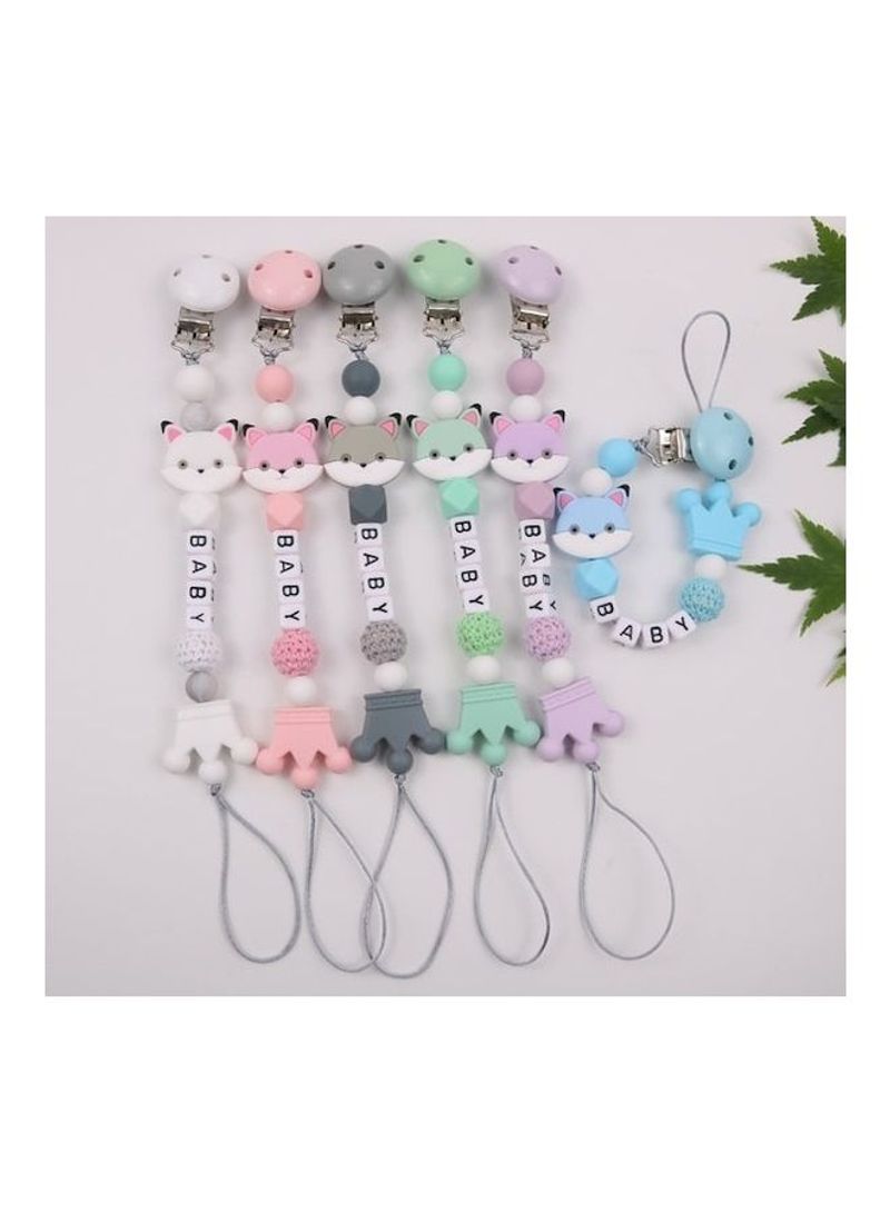 اليشمك سلسلة لهاية للأطفال بتصميم لطيف من السيليكون مضاد للانزلاق من قطعة واحدة - Image 2