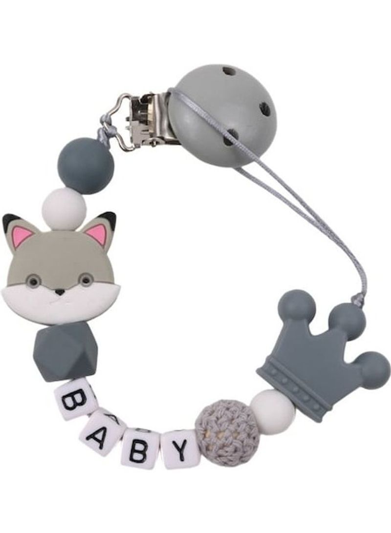 اليشمك سلسلة لهاية للأطفال بتصميم لطيف من السيليكون مضاد للانزلاق من قطعة واحدة - Image 3