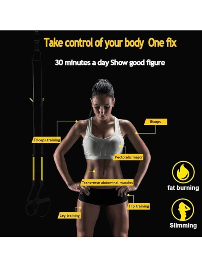 SportQ SportQ Suspension Exerciser, Comprehensive Workout Set at Home, Weight Lifting Workout Sets for Full Body Strength Training, Home Gym System for Gym Workout Enthusiasts  - Image 5