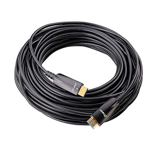 DTECH 328 Feet Fiber Optic HDMI Cable 4K 60Hz 1080p Ultra HD Video 3D HDCP CEC High Speed HDMI Cord (100 Meters, Black) - Image 3