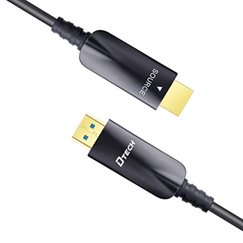 DTECH 328 Feet Fiber Optic HDMI Cable 4K 60Hz 1080p Ultra HD Video 3D HDCP CEC High Speed HDMI Cord (100 Meters, Black) - Image 4