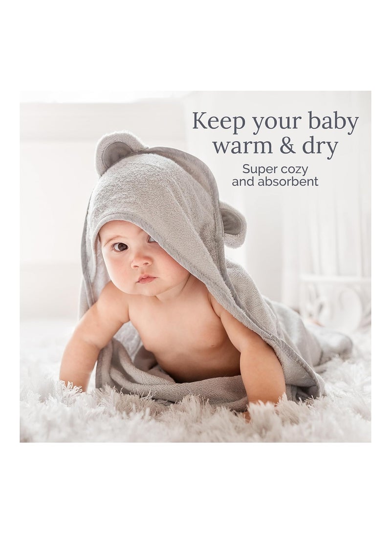 Natemia Premium Hooded Baby Towels - Ultra Soft Baby Bath Towel with Animal Design, Toddler Bath Towel, Newborn Towels for Boys and Girls, Made in Turkey - Brown Eagle - Image 5