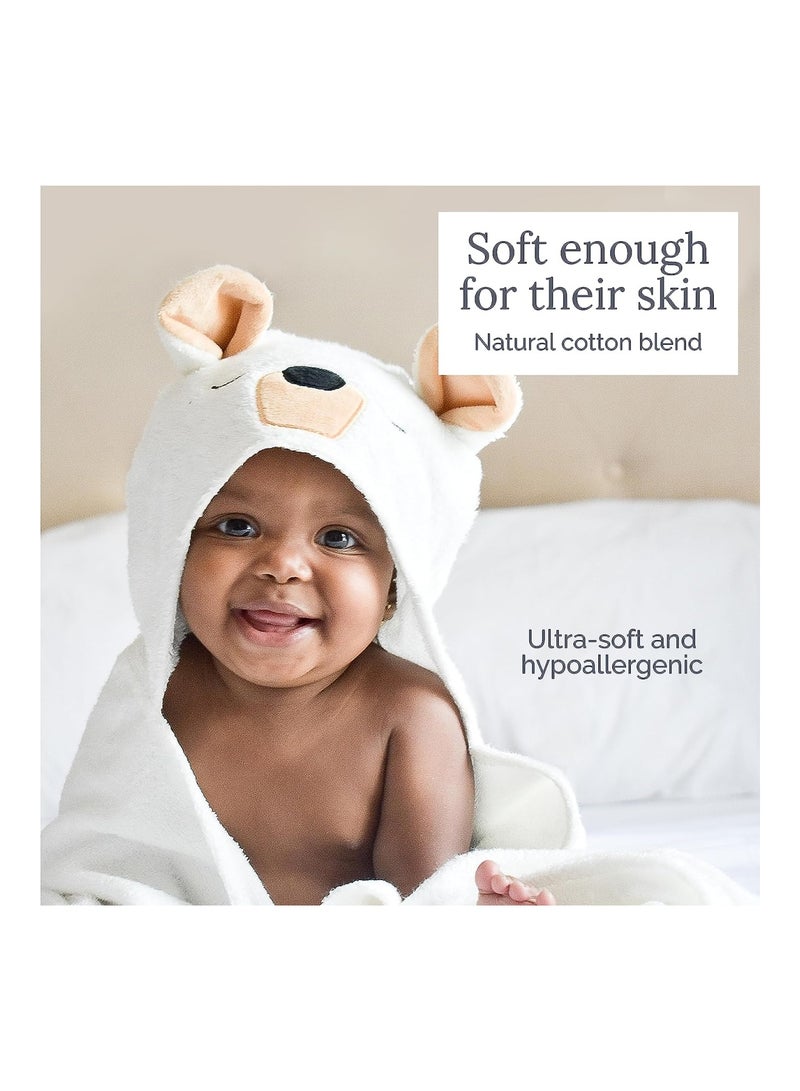 Natemia Premium Hooded Baby Towels - Ultra Soft Baby Bath Towel with Animal Design, Toddler Bath Towel, Newborn Towels for Boys and Girls, Made in Turkey - Brown Eagle - Image 4