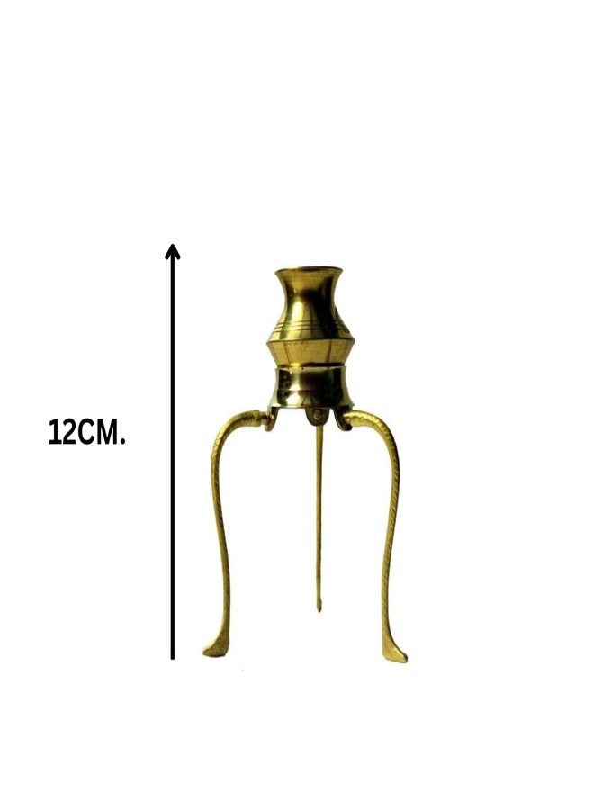 NAVYAKSH Shaligram Shivling with Brass Plate Trishul, Jalahari, Kalash with Stand, Trishul, Shaligram Stand - Image 3