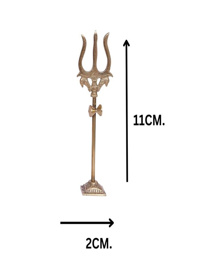NAVYAKSH Shaligram Shivling with Brass Plate Trishul, Jalahari, Kalash with Stand, Trishul, Shaligram Stand - Image 4
