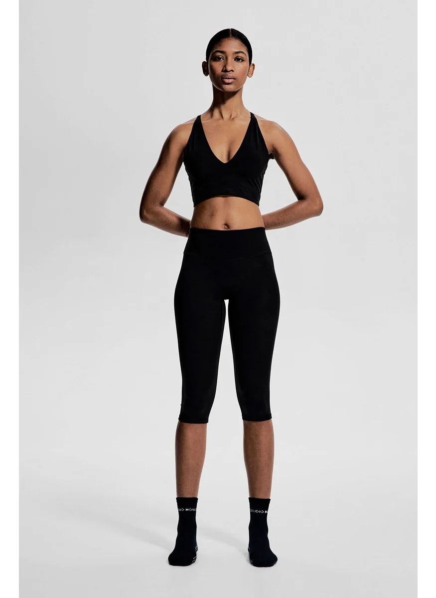 H&M Capri Sports Leggings In Softmove