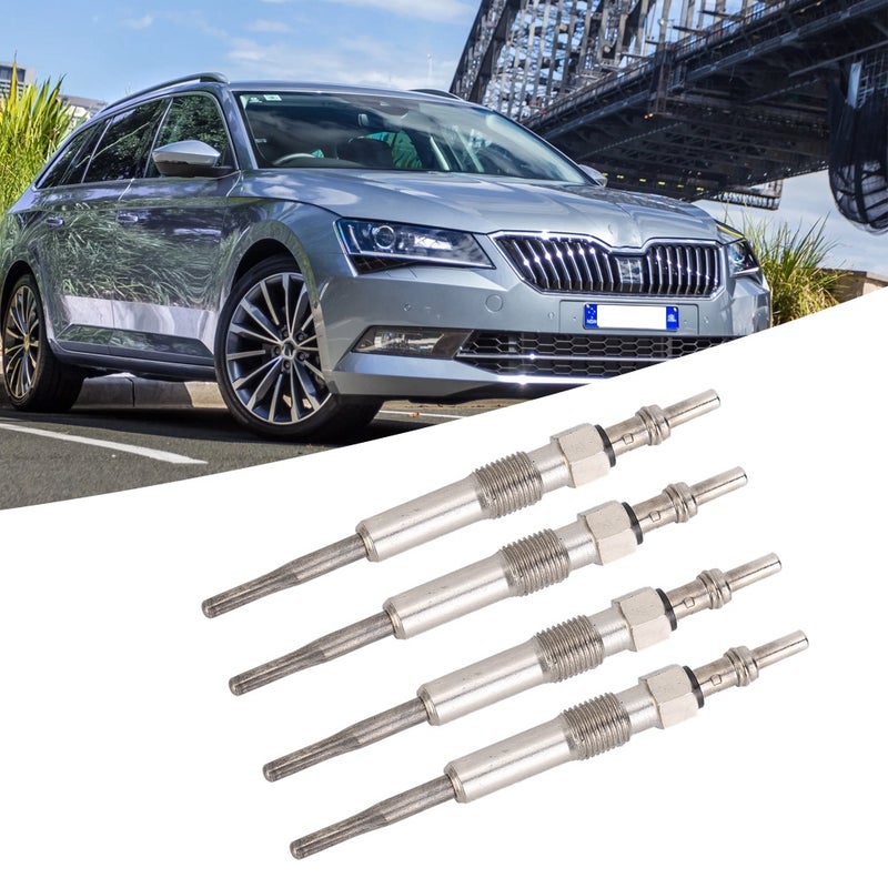 4 pcs N10591602 Diesel Heater Glow Plugs Kit Fit for Audi / Chrysler / Skoda - Image 5