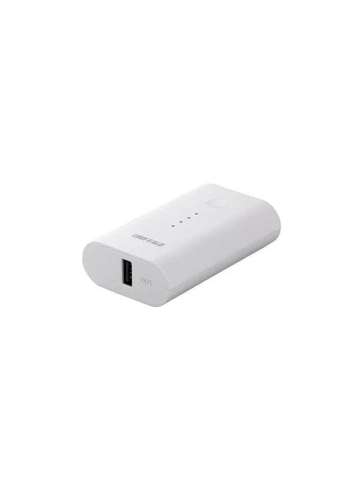Buffalo iBuffalo BSMPB09WH Power Bank for Smartphone/Tablets 5200mAh-WHITE - Image 1