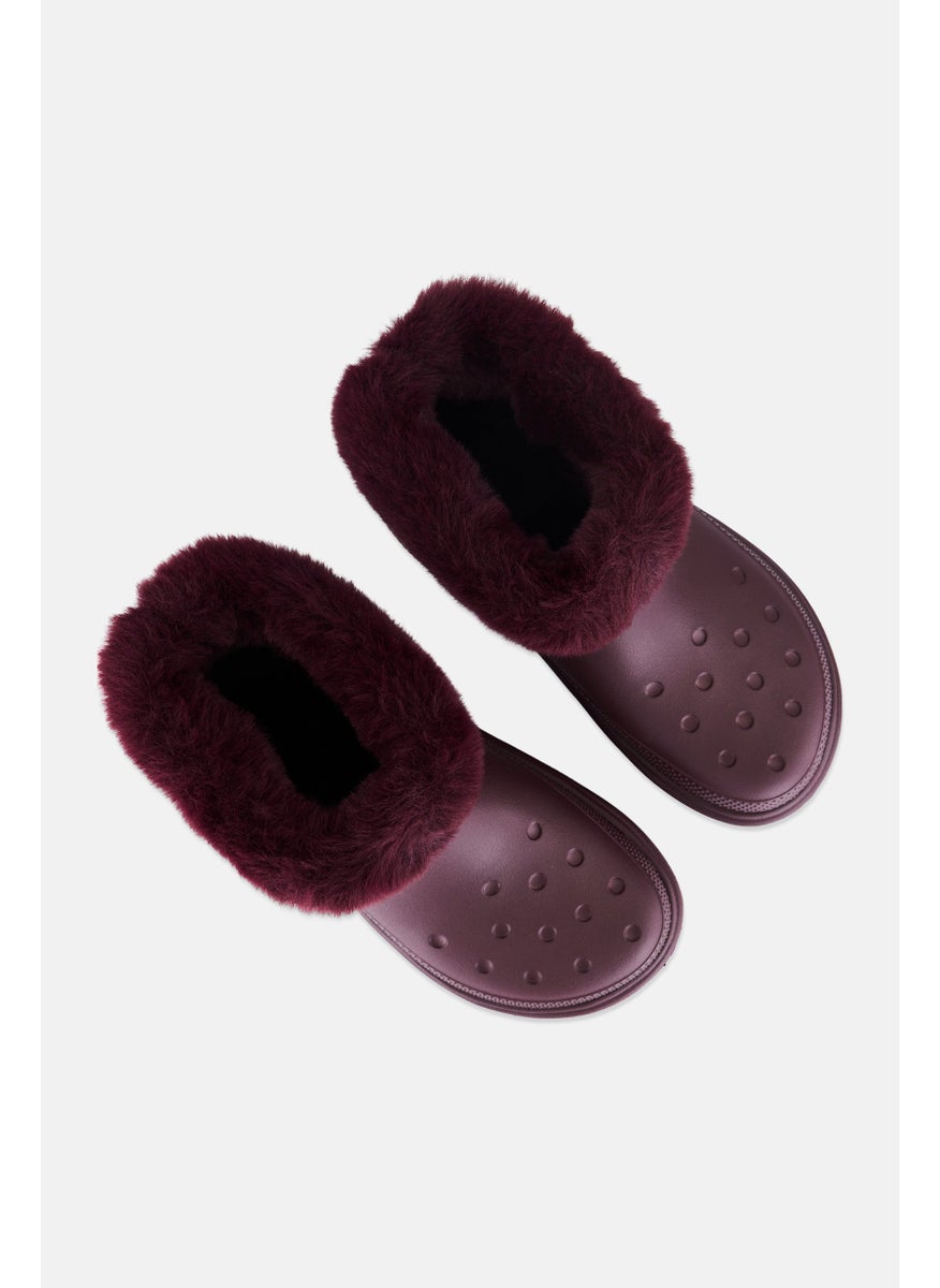 crocs Women Stomp Lined Slip On Boots, Burgundy  - Image 4
