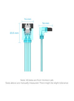 فينشن كابل VENTION SATA3.0 بطول 0.5 متر باللون الأزرق، رقم الموديل KDDSD  - Image 5