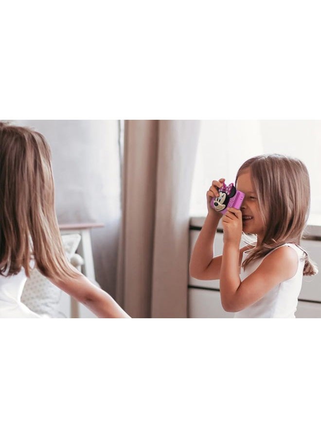 eKids Minnie Mouse Kids Camera with SD Card, Digital Camera for Kids with Video Recording and Built-in Digital Stickers (Minnie) - Image 3