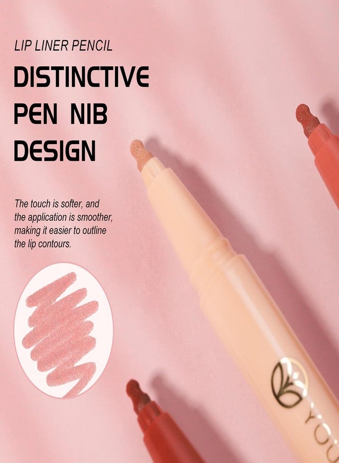 YOUNG VISION Gourd-Shaped Precision Liquid Lipstick & Lipliner - Nude Matte Shades - Image 4