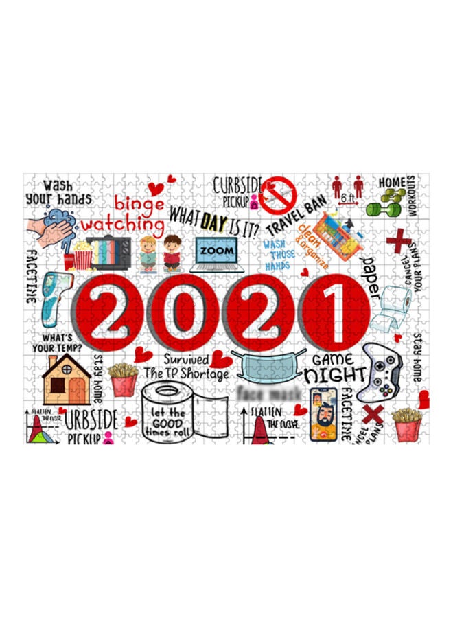 أحجيات قطع تركيب تذكارية يمكنك تركيبه بنفسك من 1000 قطعة طراز 2020/2021 23x5x17سم - Image 1