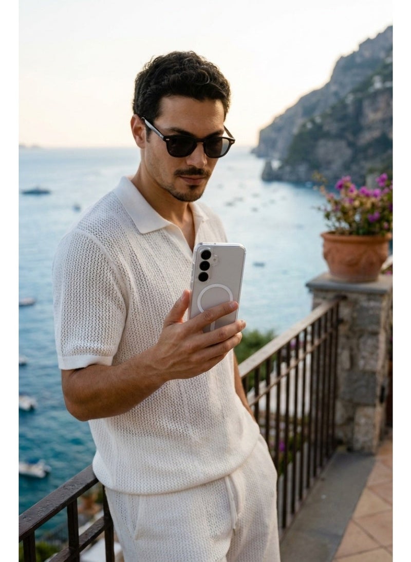 KeepHone Hybrid Pro Magnetic Clear Case for Galaxy S26 Ultra with Military-Grade Drop Protection, Anti-Yellowing PC Back & TPU Edge, Shockproof Corners, Ultra-Clear Slim Design, MagSnap & Wireless Charging Compatible, Scratch Resistant Protective Cover - Image 5