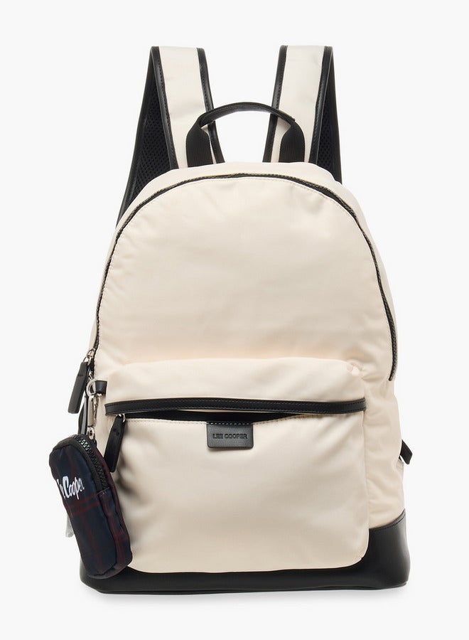 Lee Cooper Solid School Backpack and Zip Closure and Pouch - 31x15x41 cm  - Image 1