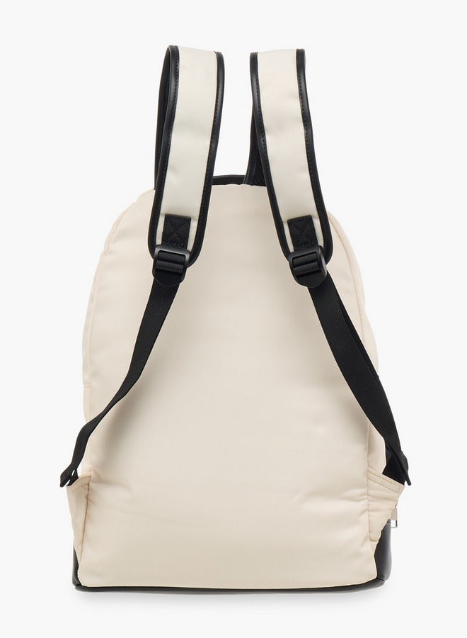 Lee Cooper Solid School Backpack and Zip Closure and Pouch - 31x15x41 cm  - Image 4