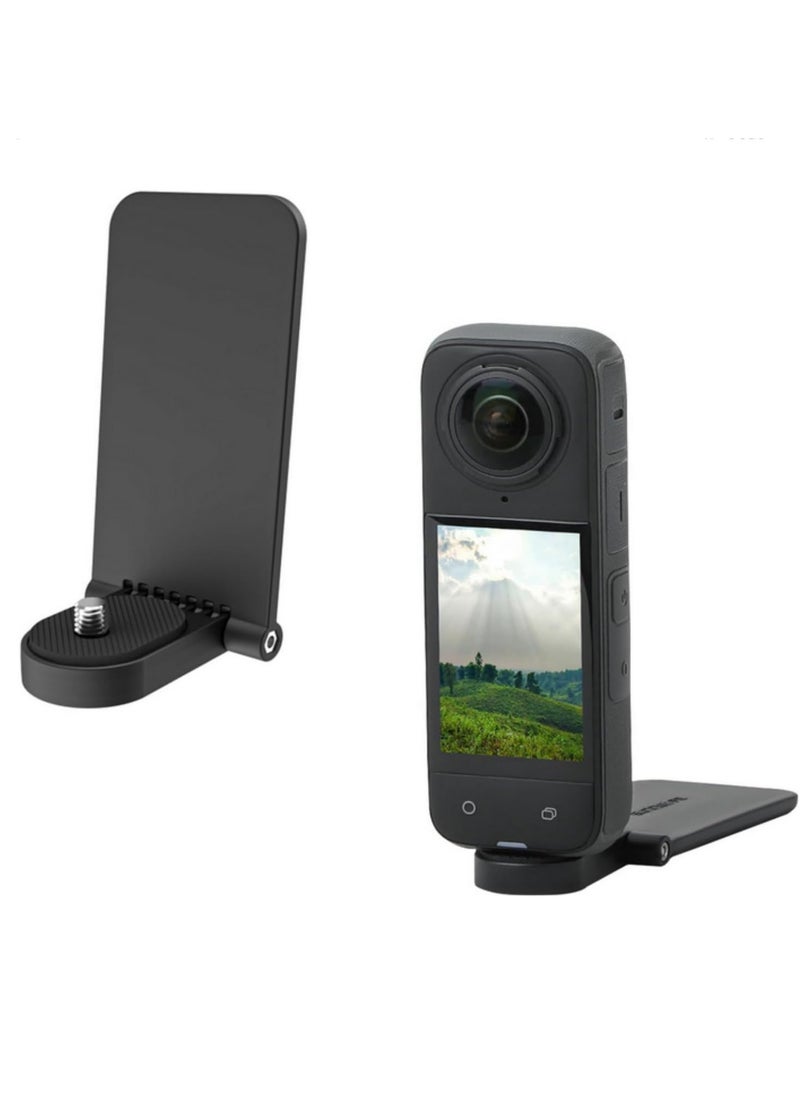 Generic Magnetic Mount Base for Insta360 X4 X3 Go 3S Angle Adjustable Handle Desktop Stand Bracket Base for DJI Pocket 3 Phone Grip Tripod Adapter for Action Cameras and Smartphones  - Image 1