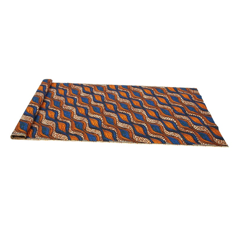 6 Yards African Polyester Wax Prints Fabric Various Colorful Patterns Geometric Pattern Polyester Farbic for DIY Dresses FP6233 - Image 2