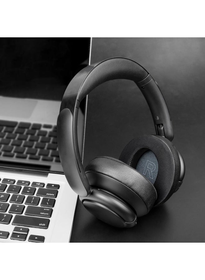 KISSUN Cooling Gel Earpads Replacement for Anker Soundcore Life Q30/Q35 Headphones, Ear Pads Cushions with Ice Silk Fabric, High-Density Noise Isolation Foam - Black - Image 3