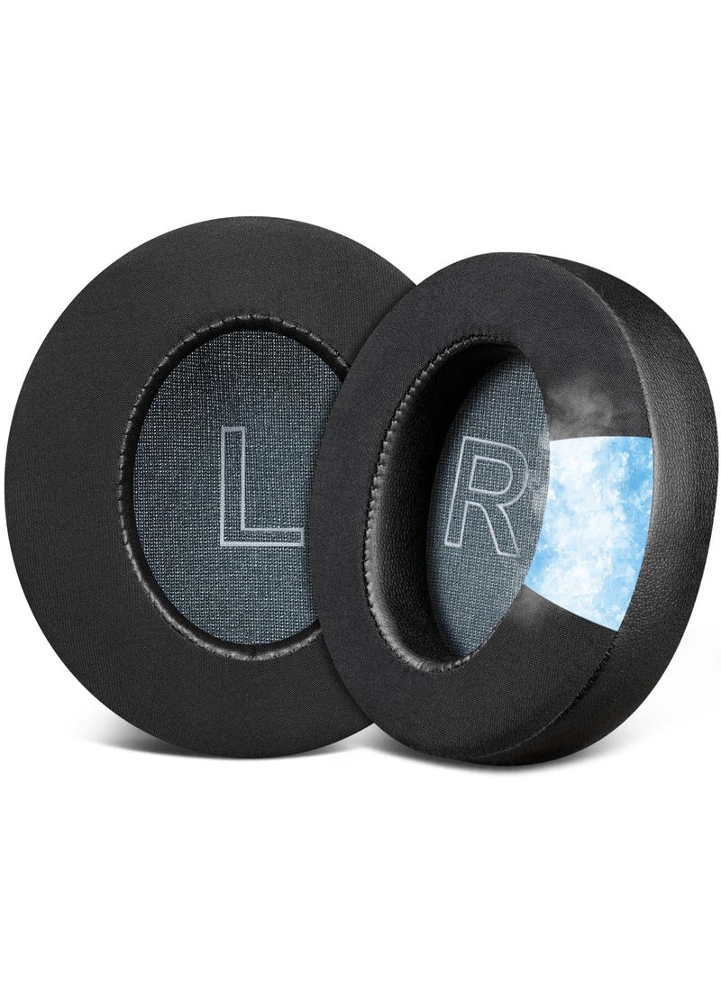 KISSUN Cooling Gel Earpads Replacement for Anker Soundcore Life Q30/Q35 Headphones, Ear Pads Cushions with Ice Silk Fabric, High-Density Noise Isolation Foam - Black - Image 1