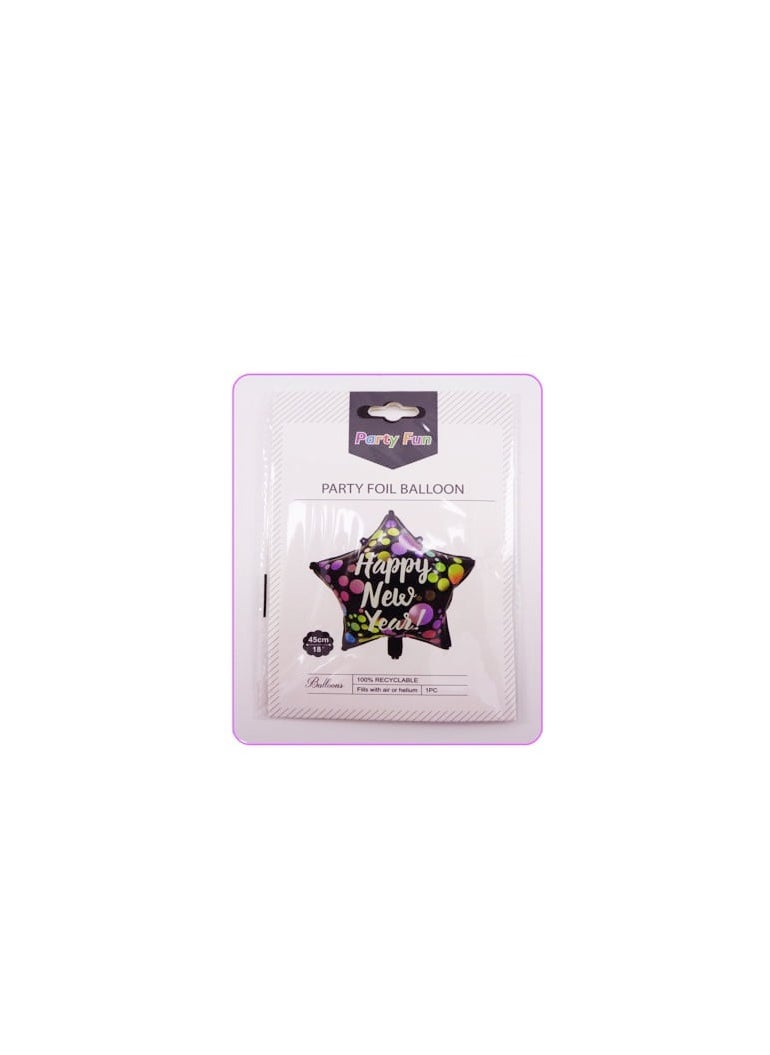 PARTY FUN Happy New Year Foil Balloon 1pcs Ring in the Celebration with Shimmering Elegance - Image 3
