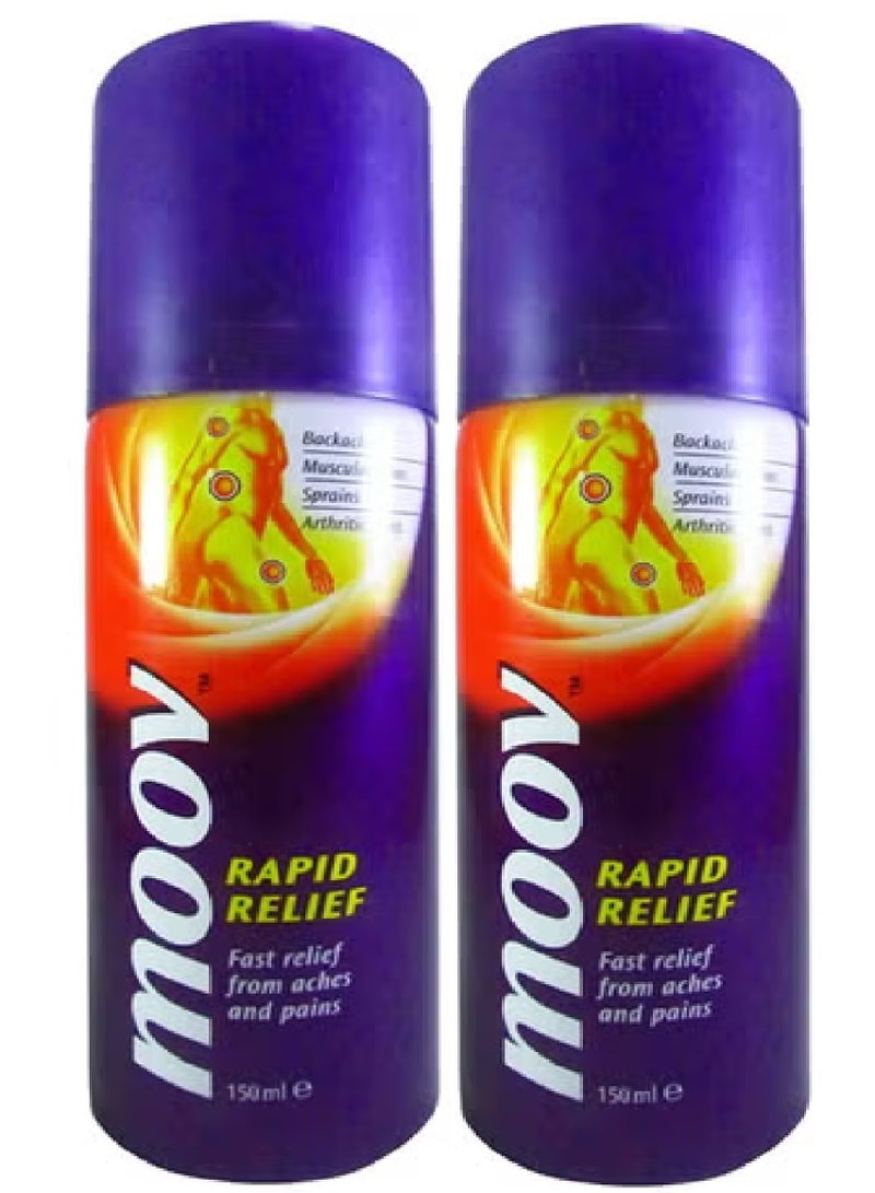 Moov 2Pices of  Rapid Pain Relief Spray 2X150ml - Image 1