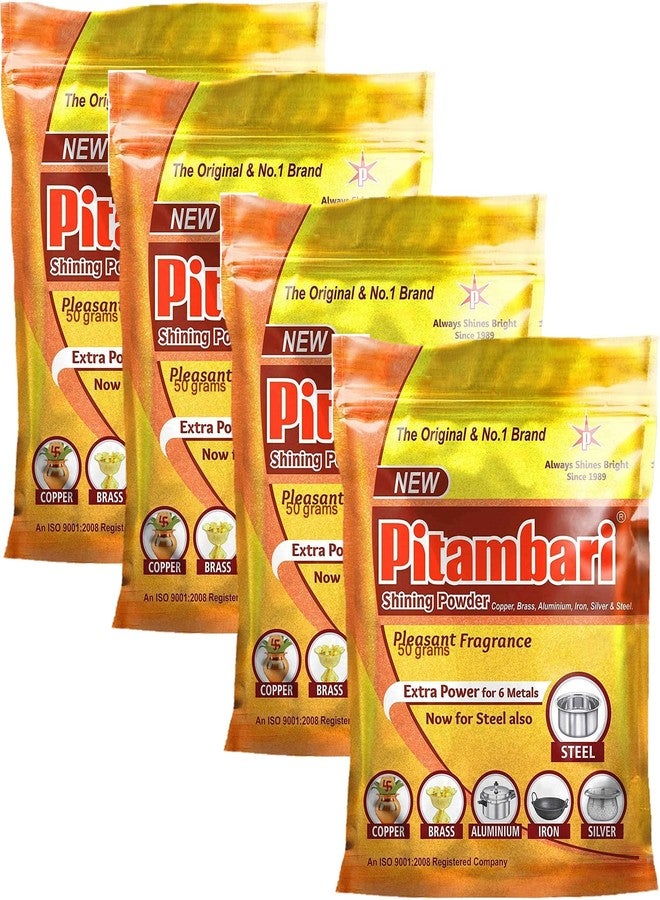 Pitambari Shining Powder For Six Metals Sachet (4x50gms=200gms) - Image 1