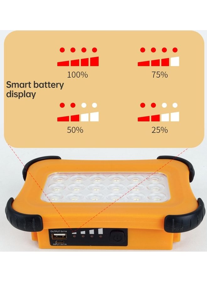 NIBEMINENT 32-LED Solar Light Orange/Black/White - Image 5