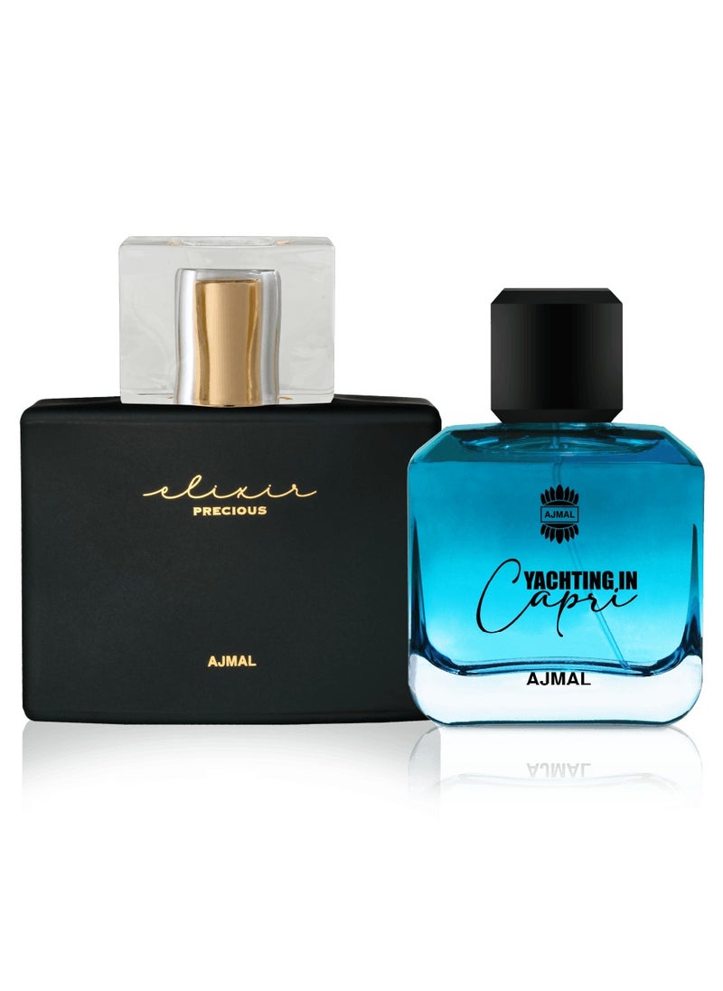 Ajmal - Elixir Precious EDP 100ml & Yachting in Capri - Premium Scent Pairing - Image 1