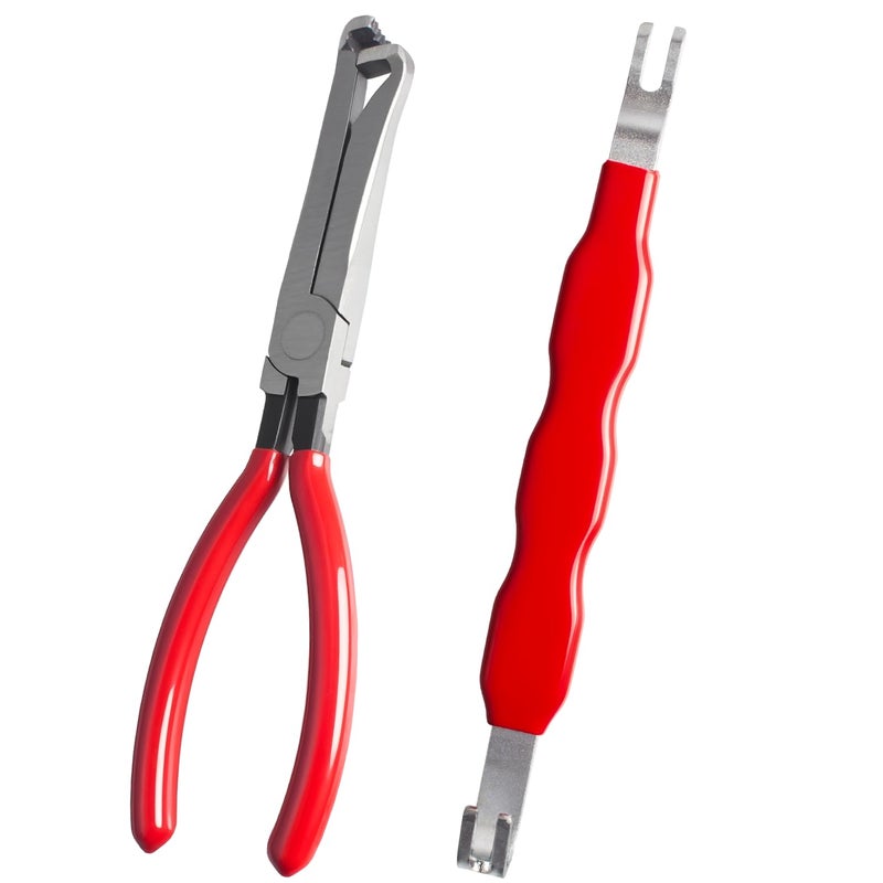 WAMEIJU 2 PCS Electrical Disconnect Pliers for Cars Straight Automotive Electrical Connector Pliers and Electrical Connector Separator Tool - Image 3