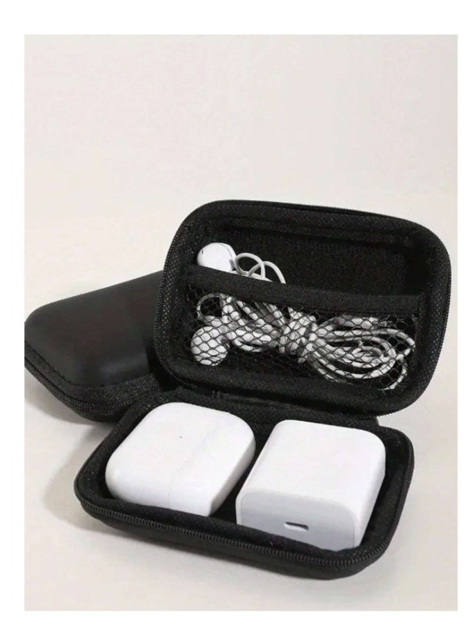 Electronic Accessories Organizer Bag Travel Storage Pouch for Cables, USB Drives, Earphones, Power Banks, Hard Drives, Adapters, for Camera Gear Black Carrying Case for Digital Gadgets. - Image 3