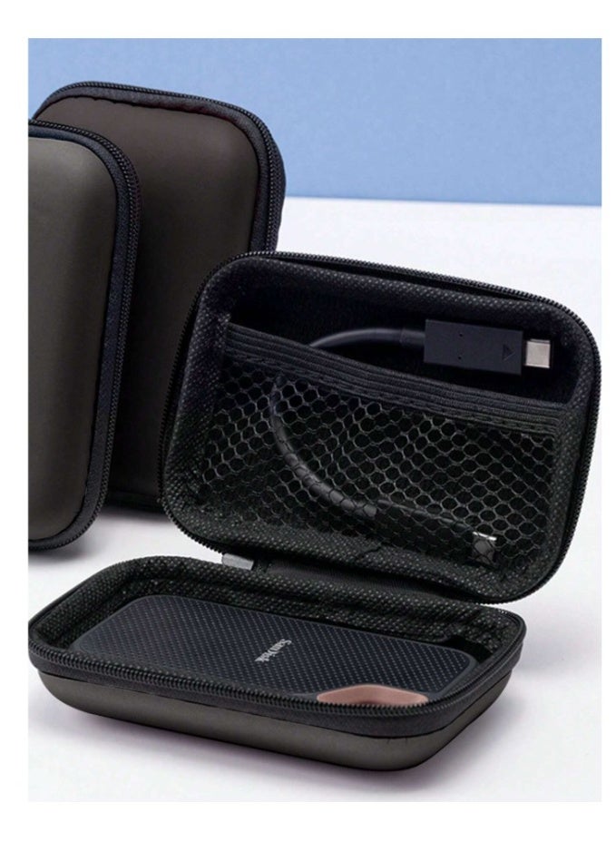 Electronic Accessories Organizer Bag Travel Storage Pouch for Cables, USB Drives, Earphones, Power Banks, Hard Drives, Adapters, for Camera Gear Black Carrying Case for Digital Gadgets. - Image 4