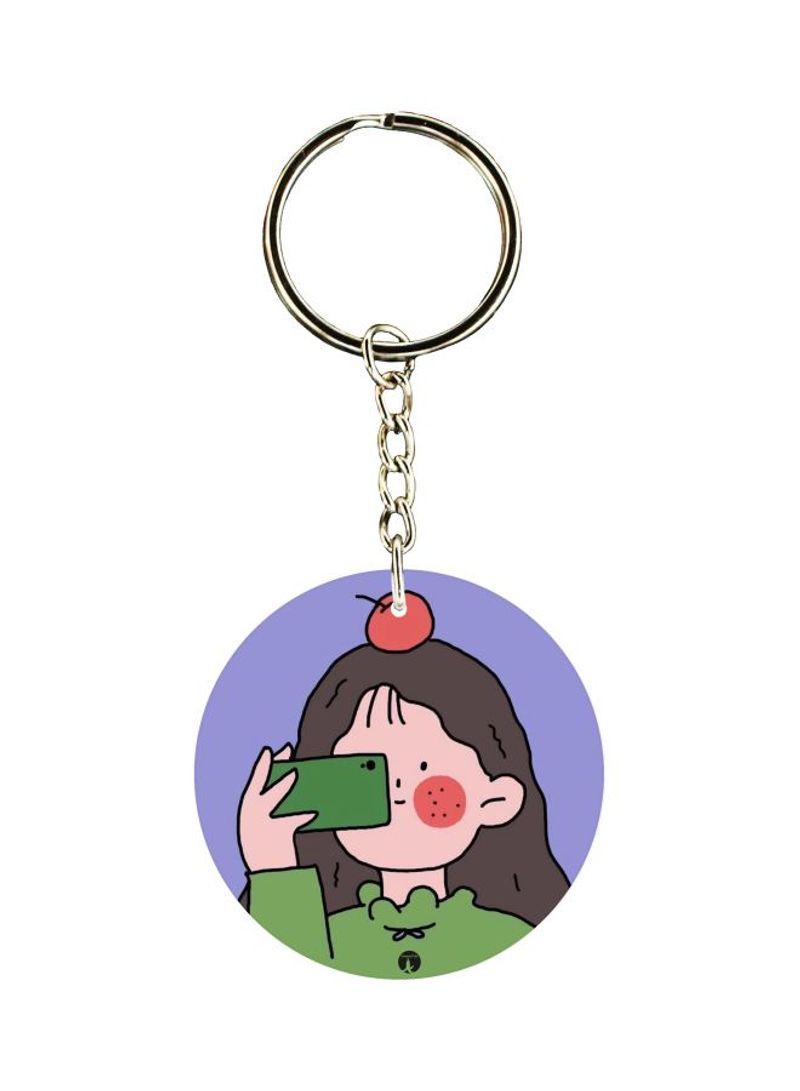 RKN Cartoon Printed Double-Sided Keychain