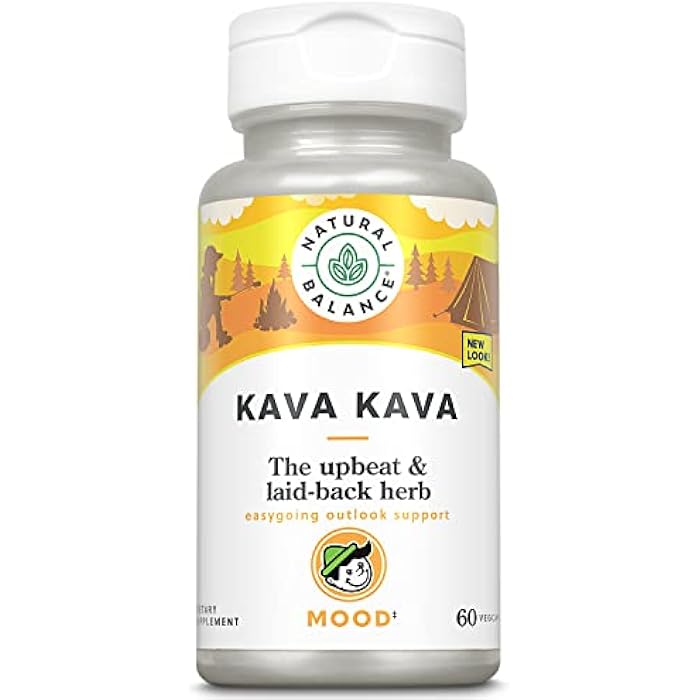 Natural Balance Kava Kava Root | Natural Supplement Helps Support Relaxation & Stress Reduction | 60 Veggie Capsules - Image 1