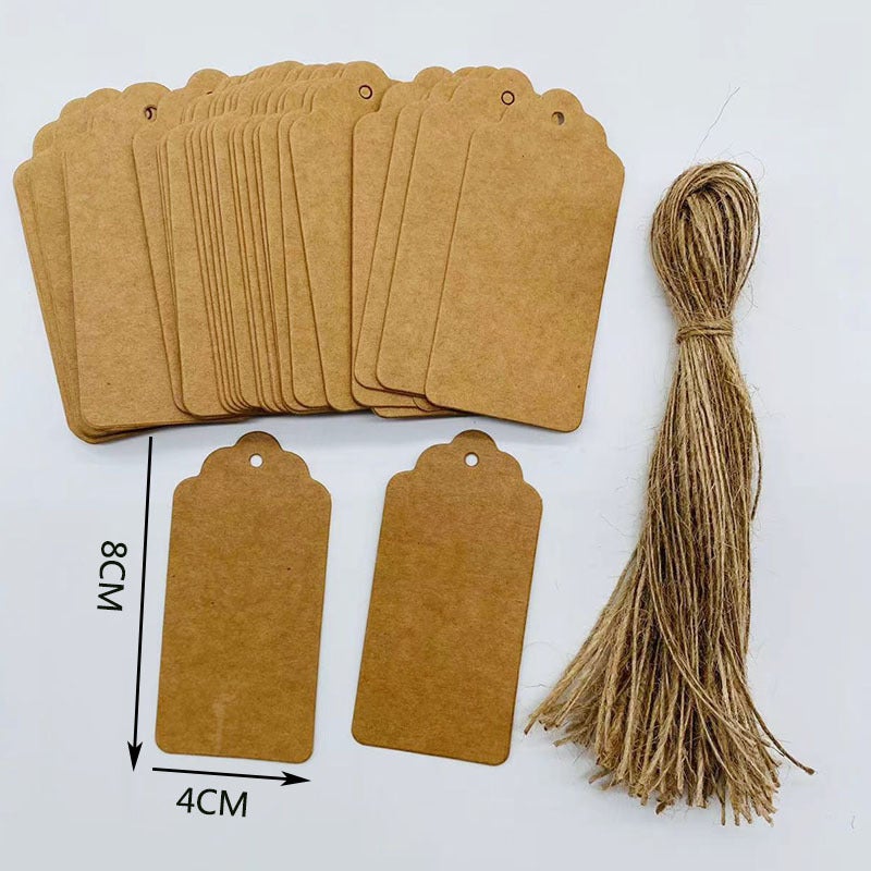 Kraft Paper Blank Card Graffiti Card Kindergarten Partition Card Holiday Packaging Gift Card Greeting Card Decoration Tag - Image 1