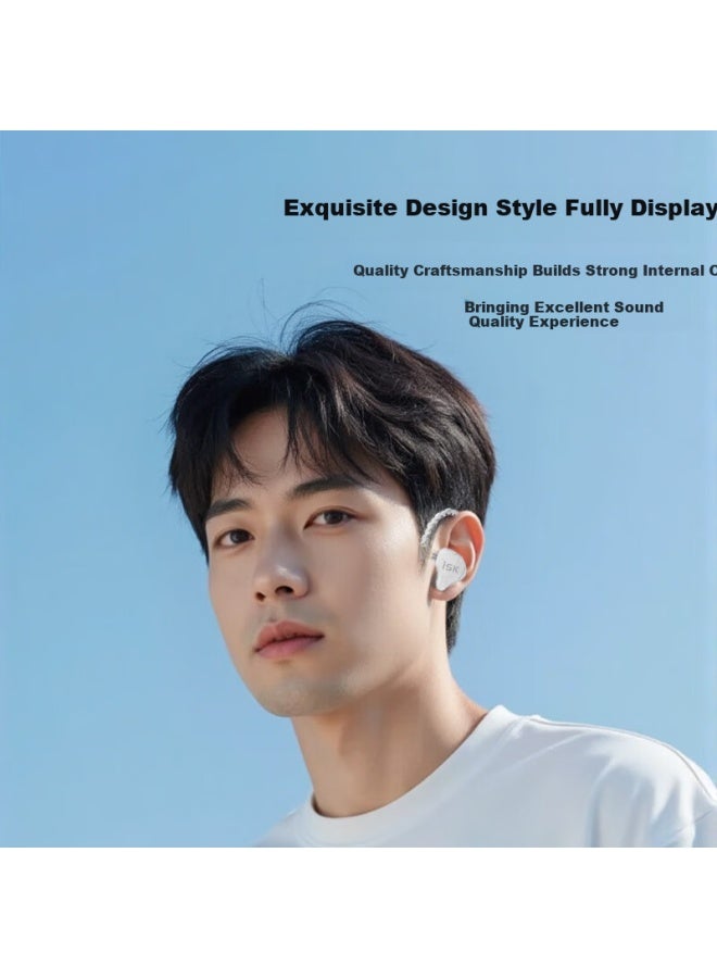 Isk Sem10 In-ear Earplugs With Powerful Bass And Clear Treble For Karaoke/gaming/music/phone/sound Card/tiktok/kuaishou Celebrity Equipment, White - Image 2