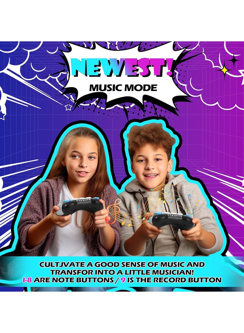 Fast Push Fidget Toys Handle, Flashing Handheld Game for Kids Teens Adults, Electronic Brain & Memory Game, Quick Push Buttons Gamepad, Xmas Birthday Gifts STEM Toys for Boys Girls - Image 2