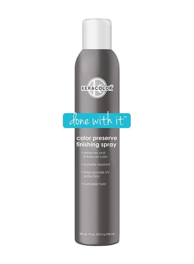 KERACOLOR Color Preserving Finishing Hair Spray With Coconut & Castor Oil For All Hair Types - Uv Protection While Fighting Humidity, 10 Fl. Oz. - Image 1