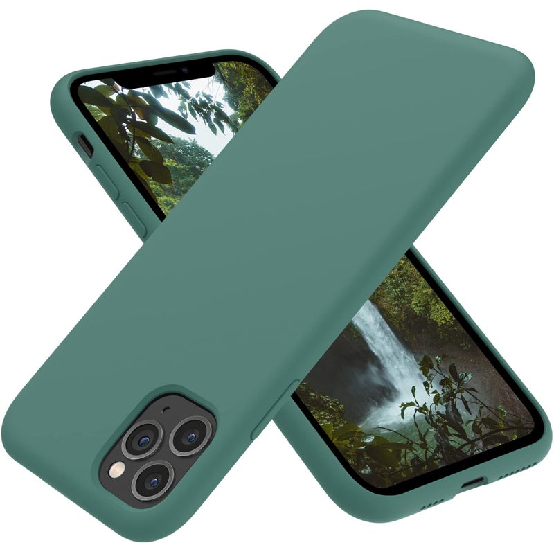 OTOFLY for iPhone 11 Pro Max Cases,11 Pro Max Phone Case, [Military Grade Drop Protection] [Anti-Scratch Microfiber Lining] Shockproof Protective Slim Thin Cover 6.5 inch,Pine Green - Image 1
