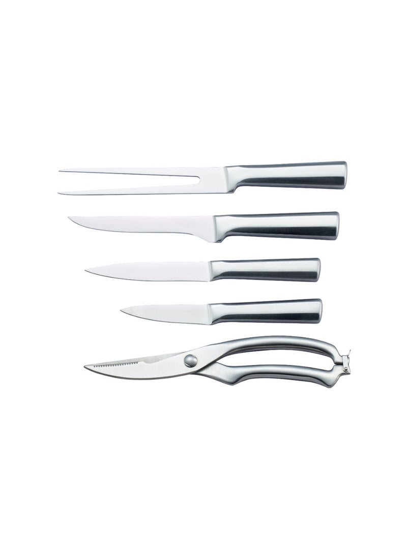 آرشيا طقم سكينة 10 قطعة استيل فورمة خشب ارشيا KS112-3270  - Image 2
