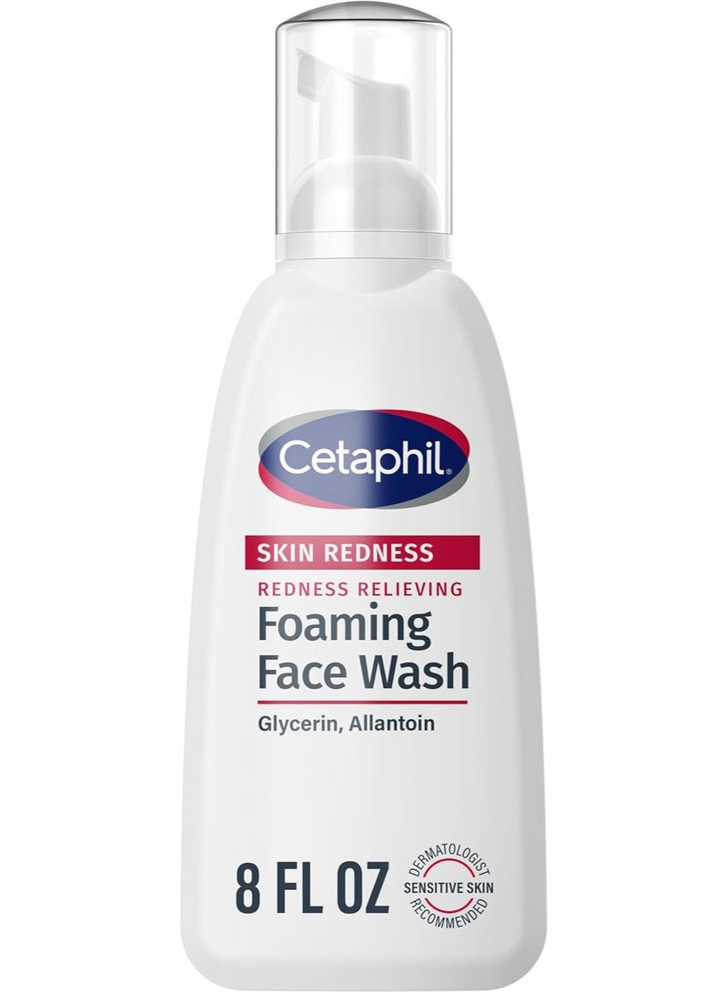 Cetaphil Redness Control Daily Foaming Face Wash, 8 Fluid Ounce - Image 1