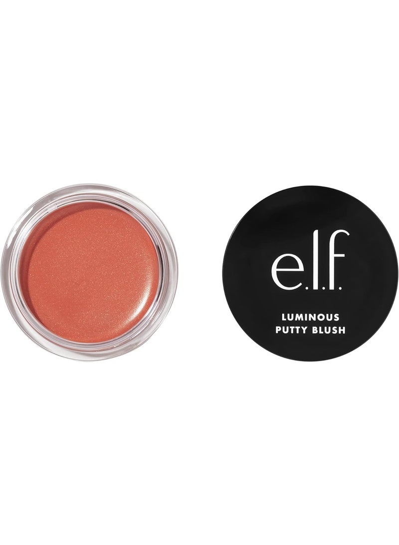 elf Cosmetics Luminous Putty Blush, Putty To Powder Blush With A Shimmer Finish, Lightweight, Buildable Formula, Isla Del Sol - Image 1