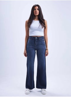 High-Waist Navy Blue Split Hem Straight Wide Leg Jeans. - pzsku/ZB4076705E711C491D287Z/45/_/1721181538/bc6c73c6-acf3-4b45-8e5e-a450064a6874