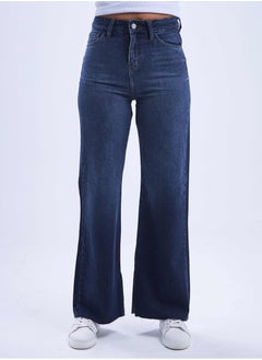 High-Waist Navy Blue Split Hem Straight Wide Leg Jeans. - pzsku/ZB4076705E711C491D287Z/45/_/1721181559/c752c5a1-10ba-4fe6-8cf6-6119aa701cdc