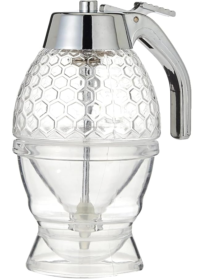 S-TOP Acrylic Honey Jar Juice Dispenser Honey Bee Drip Bottle - Image 1