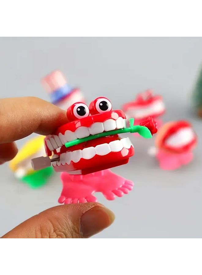 3pcs Chattering Teeth Wind Up Walking Toys With Eyes Funny Joke Party Decoration - Image 5