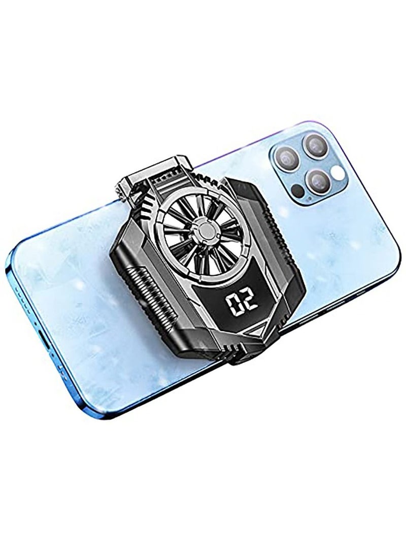 KASTWAVE Rechargeable Phone Cooler Semi-Conductor Cellphone Radiator Cooling Case Fit for Mobile Gaming, Video Streaming (Black 1,000mAh)  - Image 1