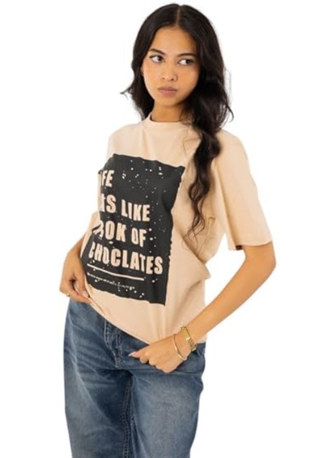 Mosca Women's Wear Life Printed Short Sleeve Cotton T-Shirt - Image 1