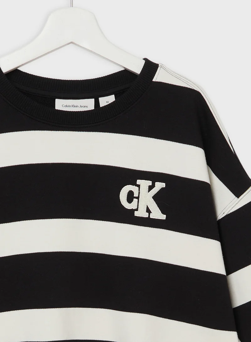 Calvin Klein Jeans STRIPED MODERN COMFORT CN