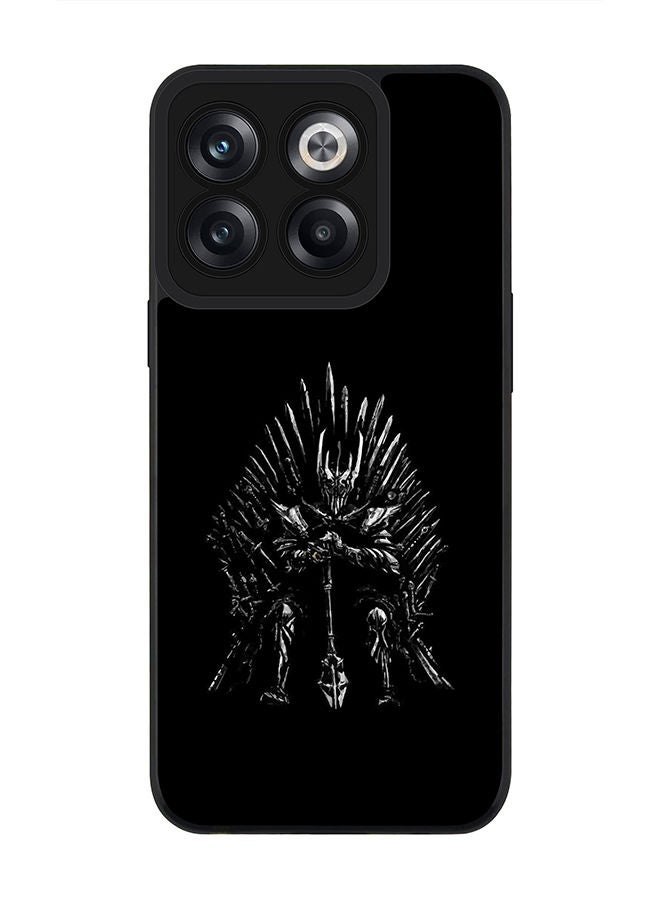 Stylizedd Rugged Black edge case for OnePlus Ace Pro Slim fit Soft Case Flexible Rubber Edges Anti Drop TPU Gel Thin Cover - GOT One Throne - Image 1